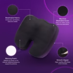 Fixcurve Orthopedic Memory Foam Coccyx Cushion